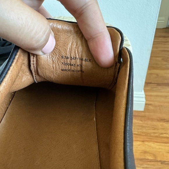 Frye Ivy Black Lace up Leather Sneakers size 9.5M - Picture 9 of 10